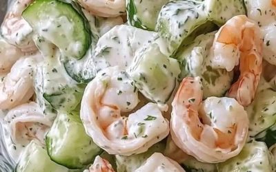 Creamy Shrimp and Cucumber Salad