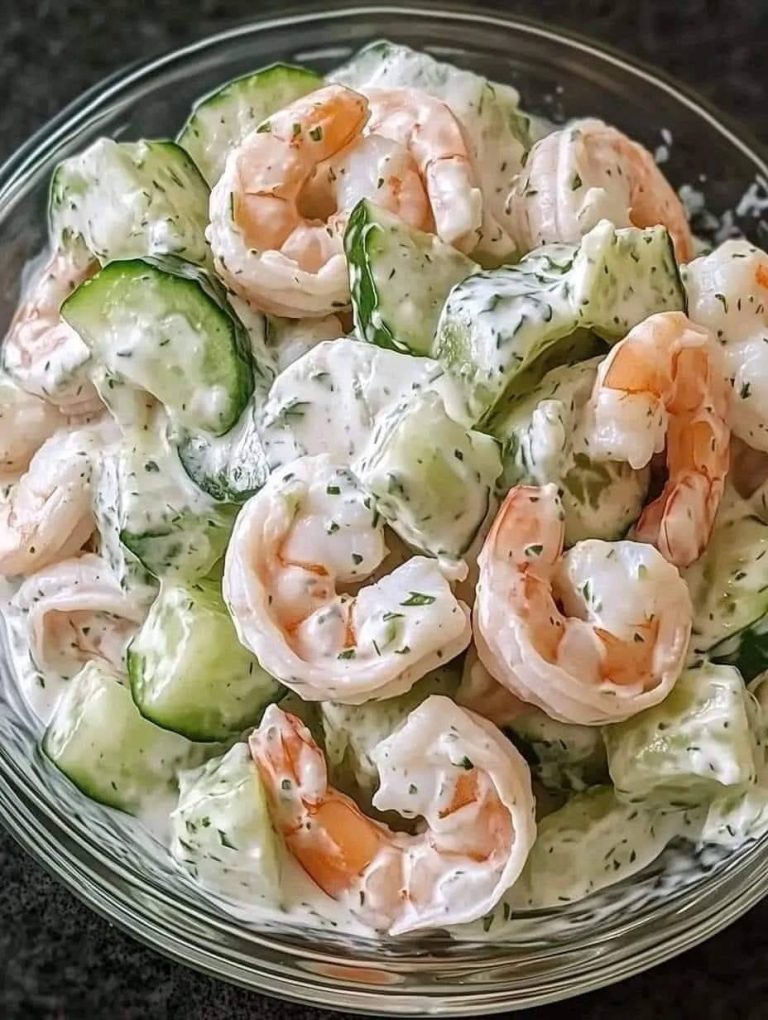 Creamy Shrimp and Cucumber Salad