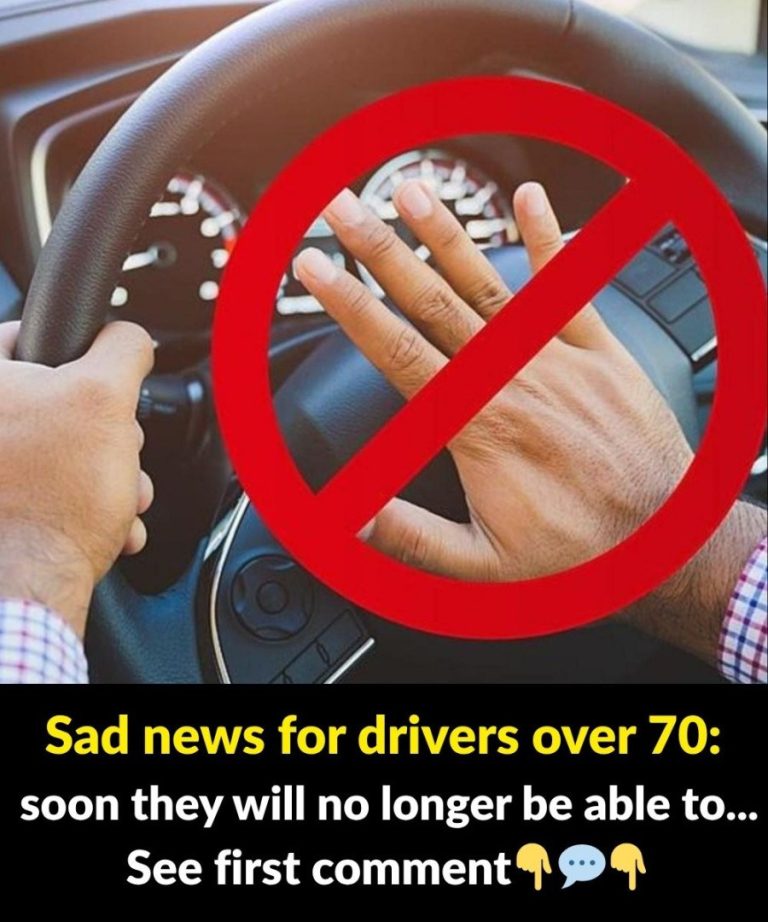 Sad news for drivers over 70: soon they will no longer be able to…