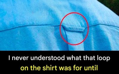 I never understood what that loop on your shirt was for until someone showed it to me