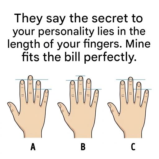 The size of your fingers reveals the truth about your personality – what do yours say?