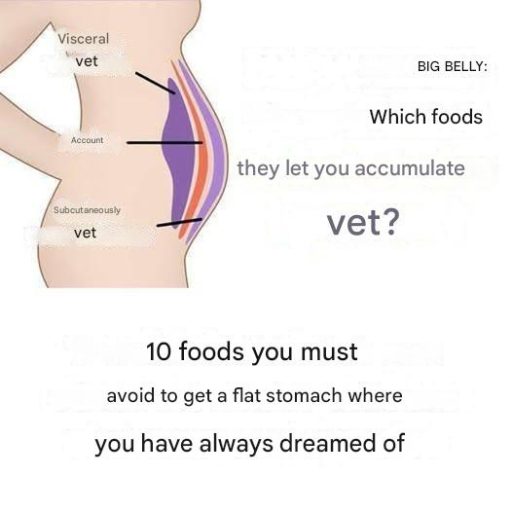 10 foods you must avoid to get the flat stomach you’ve always dreamed of