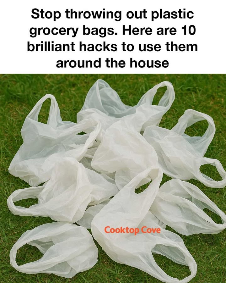 Stop throwing out plastic grocery bags. Here are 10 brilliant hacks to use them around the house