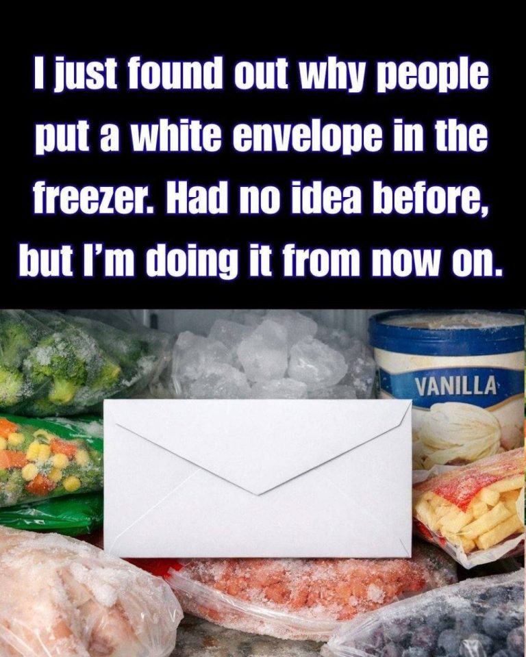 Why People Put an Envelope in the Freezer