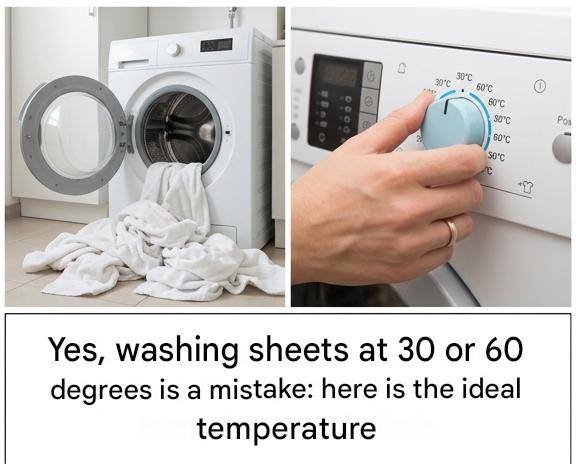 Yes, washing sheets at 30 and 60 degrees is a mistake: here’s the correct temperature