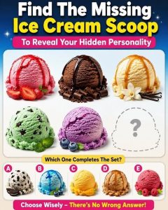 🍦 Can you find the missing ice cream scoop? Your answer might reveal a hidden side of your personality! 👀