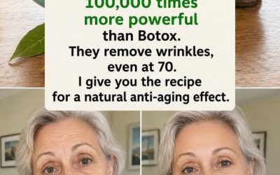 Bay leaves are 100,000 times more powerful than Botox. They eliminate wrinkles, even at 70 years old.